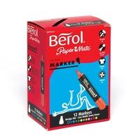 berol colour markers chisel tip pack of 12 pack of 12