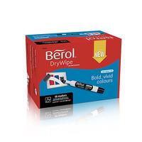 Berol Assorted Chisel Tip Dry Wipe Markers (Box of 48)