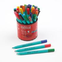 berol colourfine fibre tipped pens tub of 42 tub of 42