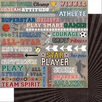 bella sport double sided 200gsm cardstock 12x12 snippets 273299