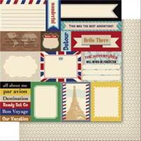 bella travel double sided 200gsm cardstock 12x12 snippets 273300