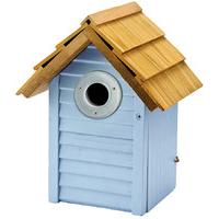 Beach Hut Nest Box - Blue