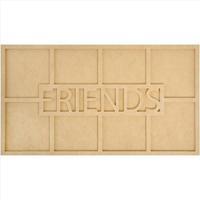 Beyond The Page MDF Friends Word Frame W 344322