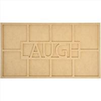 Beyond The Page MDF Laugh Word Frame W/8 344323
