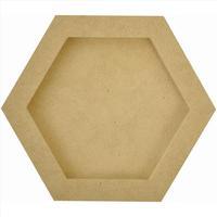 beyond the page mdf hexagon frames 5pkg 344262