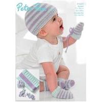 Beanie, Mittens, Socks & Blanket in Peter Pan DK (P1073) Digital Version