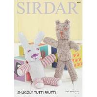 Bear and Rabbit in Sirdar Snuggly Tutti Frutti (4695)