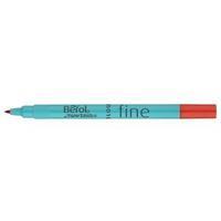 Berol Colour Fine Pens 0.6mm Line Width Red Pack of 12 Pens S0376440