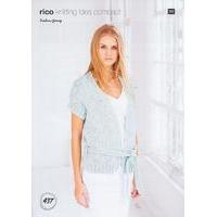 Belted Cardigan and Waistcoat in Rico Design Fashion Jersey (97437)