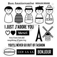 Bert and Gert\'s French Doll Stamp 404746