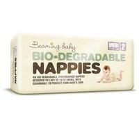 beaming baby bio degradable midi nappies pack of 40 nappies
