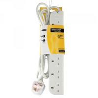 Belkin White E-Series SurgeStrip Surge Protector 6-Socket 3m
