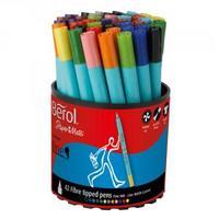 Berol Colourfine Pen Assorted Water Based Ink Tub of 42 CFT S0376490