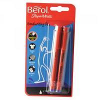 berol handwriting blue pen blister card pack of 24 s0672920