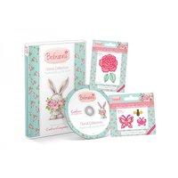 Bebunni Floral Papercrafting Collection CD, Cabbage Rose Die and Butterfly and Bee