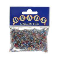 beads unlimited rainbow rocaille beads 25 x 3 mm 50 g