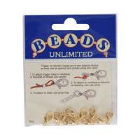 beads unlimited gold trigger clasp 15 x 6 mm 10 pack