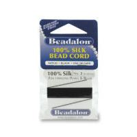 Beadalon Silk Bead Cord 04 Black 2M