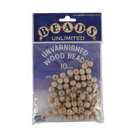 Beads Unlimited Unvarnished Wooden Beads 10mm 80 Pack