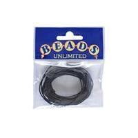 Beads Unlimited Bootlace Thin Black 3 m