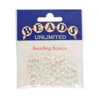 beads unlimited faceted clear glass beads 6 mm 45 pack