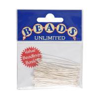 Beads Unlimited Silver Plated Headpins 50 mm 100 Pack