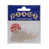 Beads Unlimited Round Silver Spacer Beads 3mm 100 Pack