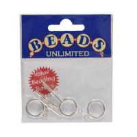 beads unlimited silver plated toggle clasps 3 pack