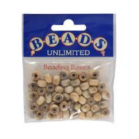 Beads Unlimited Natural Horn Beads 6 mm 50 Pack