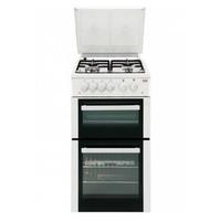 Beko BCDVG505W 50cm Double Oven Gas Cooker in White
