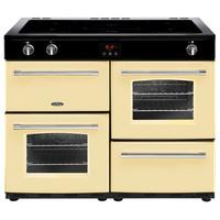 belling 444444156 farmhouse 110ei 110cm electric range cooker in cream