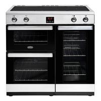 belling 444444079 cookcentre 90ei 90cm electric range cooker st st