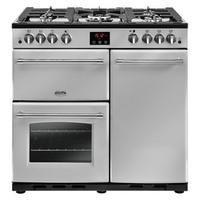 Belling 444444128 Farmhouse 90G 90cm Gas Range Cooker in Silver