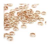 Beads Unlimited Rose Gold Midi Split Rings 5mm 90 Pack
