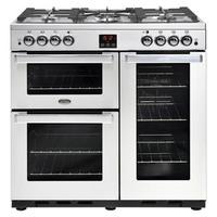 Belling 444444075 Cookcentre 90G Prof 90cm Gas Range Stainless Steel