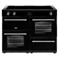 belling 444444154 farmhouse 110ei 110cm electric range cooker in black