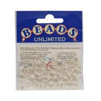 Beads Unlimited Silver Plated Jump Rings 8 mm 90 Pack