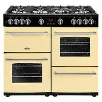 belling 444444141 farmhouse 100g 100cm gas range cooker in cream