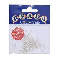 Beads Unlimited Value Crimps Silver Plated 2 mm 250 Pack