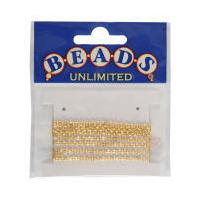 beads unlimited gold plated trace chain 2 mm x 1 m