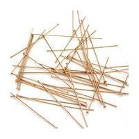 Beads Unlimited Rose Gold Plated Headpins 50mm 45 Pack