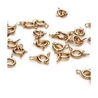 Beads Unlimited Rose Gold Plated Bolt Rings 6mm 16 Pack