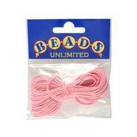 beads unlimited pink elastic 1 mm x 3 m