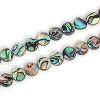 Beadia 10mm Round Natural Abalone Sea Shell Beads (38cm/approx 39pcs)