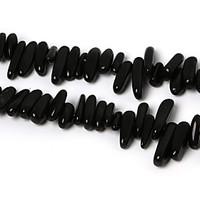Beadia 10-30mm Irregular Shape Black Glass Beads 38Cm/Str (Approx 50Pcs)