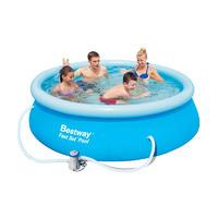 bestway 8ft x 26inch fast set above ground swimming pool set