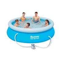 bestway 10ft x 30inch fast set above ground swimming pool set
