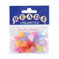 Beads Unlimited Small Frosted Flower Mix 30 Pack