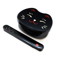 Bento Lunch Box With Chopsticks - Black Cat