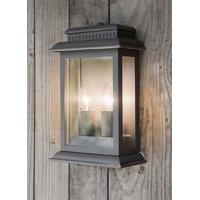 Belvedere Wall Light in Charcoal (Mains) by Garden Trading